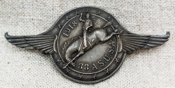 Gorgeous Example of WWI 88th Aero Squadron Badge in Silver with All Original Findings