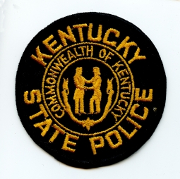 1950s-60s Kentucky State Police Patch Embroidered on FELT
