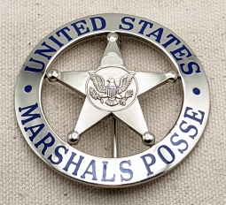 Rare 1980's - 1990's US Marshal Posse Badge #145 by Entenmann Rovin