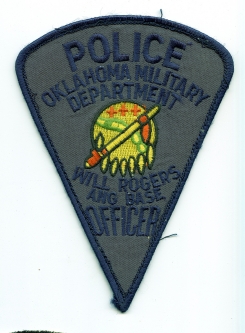 Ext Rare 1970s-80s OK Mil Dept Will Rogers National Guard Air Base Police Officer Patch