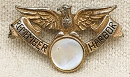 Classic WWII Remember Pearl Harbor Patriotic Pin