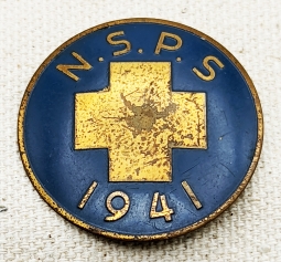 Ext Rare 1941 National Ski Patrol System NSPS Member Badge: WWII pre - 10th Mountain Division