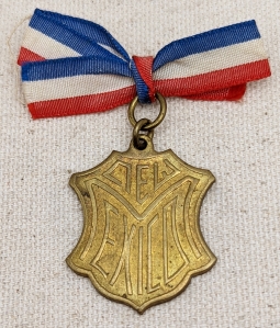 Rare 1917 USS New Mexico BB-40 Launching Medal with Original Ribbon