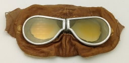 Rare ca 1915 Pre-RFC Acceptance Triplex Safety Glass Aero Mask Pilot Goggles