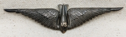 Gorgeous Iconic WWI US Air Service Bombing Military Aviator Wing by Eisenstadt with Sweeney Mark