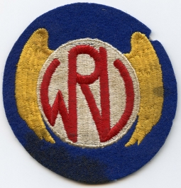 Rare WWII USAAF 28th College Training Detachment Western Reserve University Instructor Jacket Patch