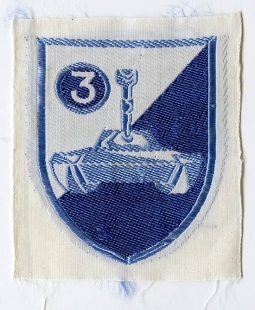 1960's Army of the Republic of Viet Nam (ARVN) 3rd Armored Squadron Bevo Weave Patch
