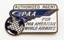 Scarce Early 50s Pan American World Airways (PAA) Authorized Agent Lapel Pin
