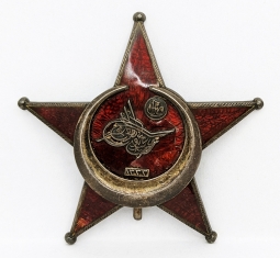 Ext Rare Austrian Made Turkish Gallipoli Star in unmarked 900 Silver by Rothe Wien