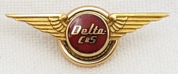 Ca 1953-55 Delta, Chicago & Southern air Lines 3 year Service Pin in 10K Gold by Balfour
