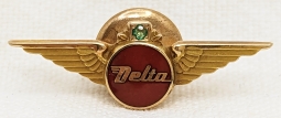 Late 1950s Delta Airlines 15yer Service Wing in 10K by Balfour