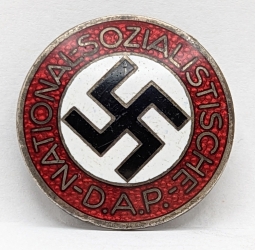Beautiful 1930s German Nazi Party NSDAP Member Badge RZM M1/102