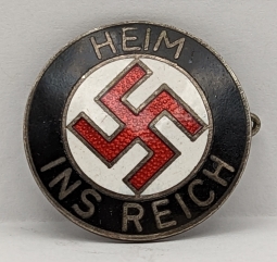 Rare WWII Luxemburg VDB Nazi Party Member Badge