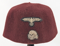 Well Worn WWII SS Maroon Dress Fez for the 13th Handschar Division Volunteers
