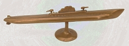 Cool Vintage 1930s - Early WWII Bronze Submarine Model From Portsmouth Naval Shipyard
