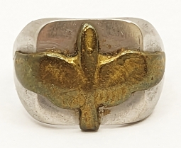 Cool WWII ETO Made USAAF EM Souvenir Ring Sz 6