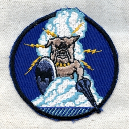 Rare ca 1950 USN VC-3 Composite Squadron 3 Jacket Patch on Twill