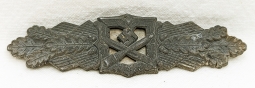 Late WWII Nazi Army Close Combat Clasp Silver Grade in Zinc by FLL