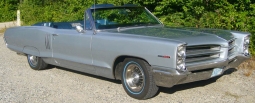 Silver 1966 Pontiac 2+2 Convertible w/Orig. Rebuilt 421 4bbl - Runs Great!