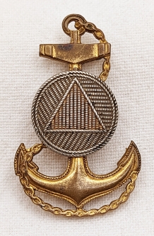 Rare 1930s US Coast & Geodetic Survey CPO Hat Badge by Meyer