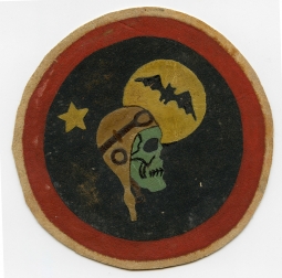 Ext Rare WWII USAAF 348th Night Fighter Sq 481st NF Oper Trng Grp 4th AF Jacket Patch Silk Screened