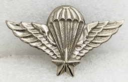 Late 1950s - Early 1960s South Vietnamese Army Airborne Jump Wing Early Nam Made Stamped Nickel