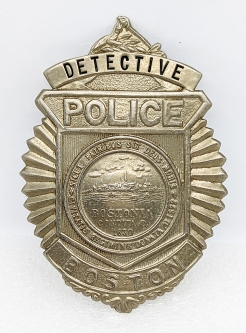 Great Old 1950s Boston MA Detective Badge Named to W.G. Murphy