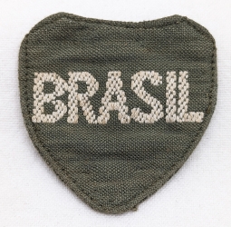 Iconic Issue Type II Brasil Expeditionary Force Patch Italian Bevo Weave on Canvas
