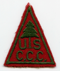 Nice Mid-1930s CCC Civilian Conservation Corps Triangle Pine Tree Pocket Patch