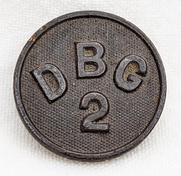 Rare WWI US Army 2nd Disciplinary Barracks Guard Collar Disk