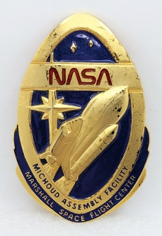 Great 1980s NASA Michoud Assembly Facility Marshall Space Flight Center Guard Badge