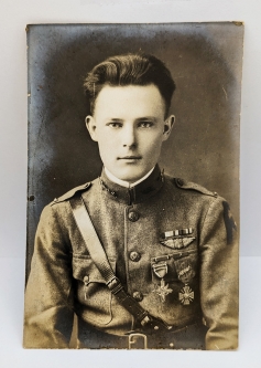 Rare WWI Photo of Lt Robert Opie Lindsay 139th Aero Sq 6 Kill Ace DSC Awarded for Action on 27/10/18