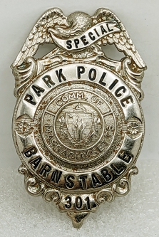 1950s Barnstable Cape Cod MA Special Park Police Badge #301