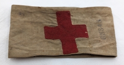 Rare WWI ca 1918 Numbered Red Cross US Army Medic Armband ID'd to Corp C.D. Williams