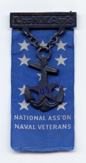 Beautiful Late 19th C Civil War USN Veteran Medal L of N.V Ass'o National Ass'on Naval Veterans