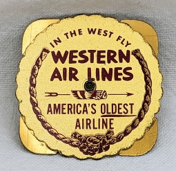 Great 1952 Western Air Line Perpetual Calendar