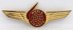 Rare 1960s Vietnam War era World Airways 2nd Issue Second Officer Pilot Wing Military Contractor