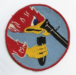 Rare WWII USAAF 55th BS Light / BS Dive / 492nd F-BS / FS, 48th B / F-B / FG, 9th AF Jacket Patch