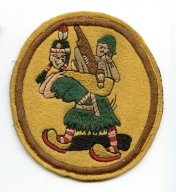 Rare WWII USAAF 57th Troop Carrier Sq 375th TC Grp 1 TC Cmmd 7th AF Aussie Made Jacket Patch