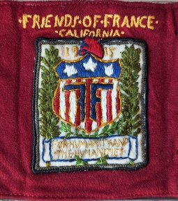 Ext Rare WWI American Field Service S.S.U. 14 "Friends of France" Armband ca 1917