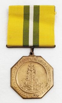 WWI Texas Cavalry Service Medal for 9/25/18 to 11/11/18 Awarded by Congress
