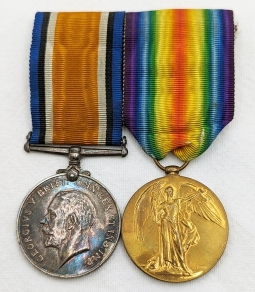 Lovely WWI UK Service & Victory Medals on Parade Mount to Private M Kunz 4th London Regiment