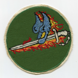 Ext Rare WWII USAAF 360th Fighter Sq 356th FG 8th AF Jacket Patch Chain Stitched on Felt