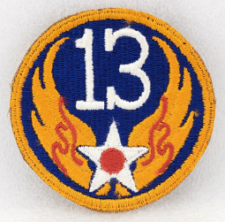 WWII USAAF 13th Air Force Patch Unworn