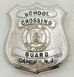 ca 1960s Camden NJ School Crossing Guard Badge