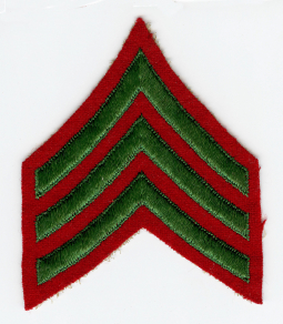 Mid - 1930s CCC Civilian Conservation Corps Leader Sleeve Rank Embroidered on Woven Wool.