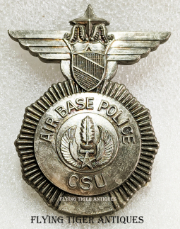 Rare ca 1960 USAF Europe Germany Air Base Police Badge CSU by Poellath