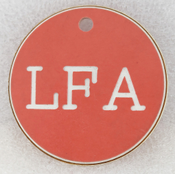 WWII LFA  aka Hermann Goring Research Inst. Section Worker ID Disk Red 167
