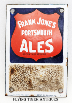Ext Rare Pre-Prohibition ca 1910 Frank Jones Portsmouth Ales Porcelain Match Strike