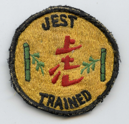 Ca 1970 JEST Jungle Environment Survival Training Velcro Backed Patch Philippine Made